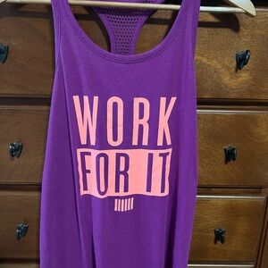 Purple VSX Racerback Workout Tank Top